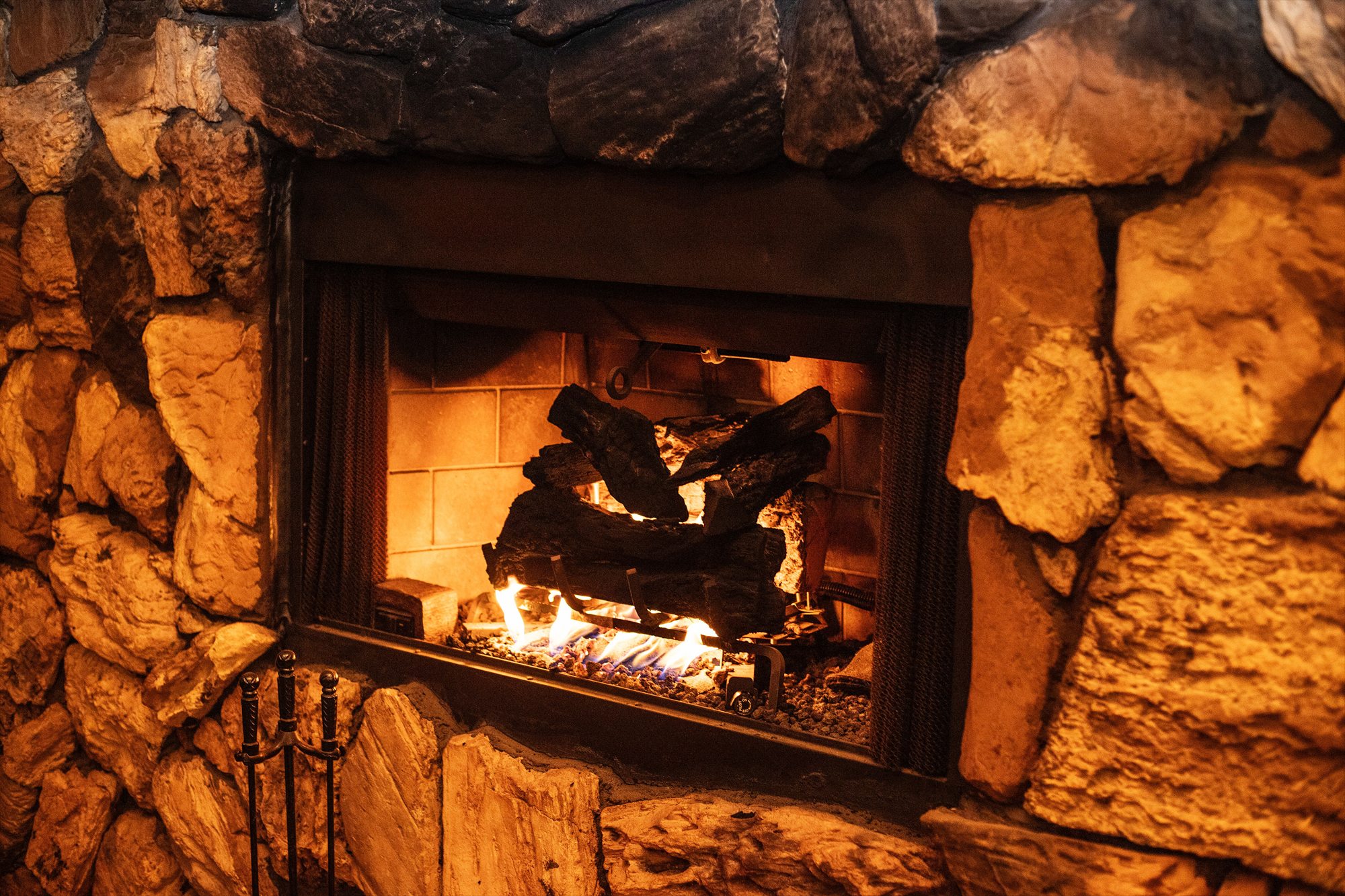 Warm wood interior on Hearth's main floor
